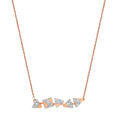 14KT Rose Gold Glittering Grace Diamond Necklace,,hi-res view 2