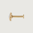Floral Dream Gold and Diamond Nose Pin,,hi-res view 4