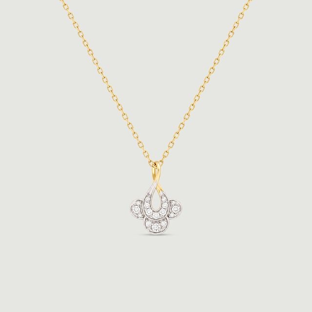 Charming Diya Diamond Pendant,,hi-res image number null