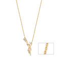 14KT Yellow Gold Knot Tied Diamond Necklace,,hi-res view 1