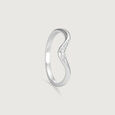 Soft Curve Silver Ring,,hi-res view 3