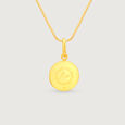 Divine Lakshmi Gold Pendant,,hi-res view 6