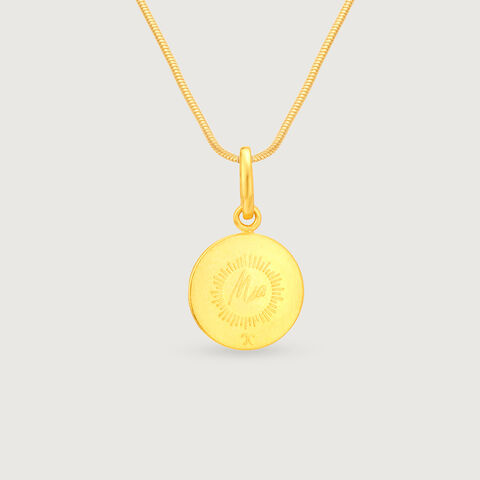 Divine Lakshmi Gold Pendant