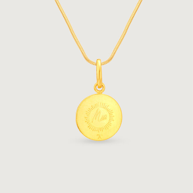 Divine Lakshmi Gold Pendant,,hi-res image number null