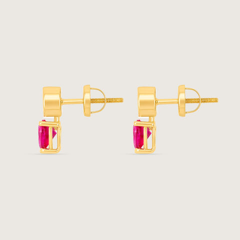 Playful Radiant Polki Stud Earrings