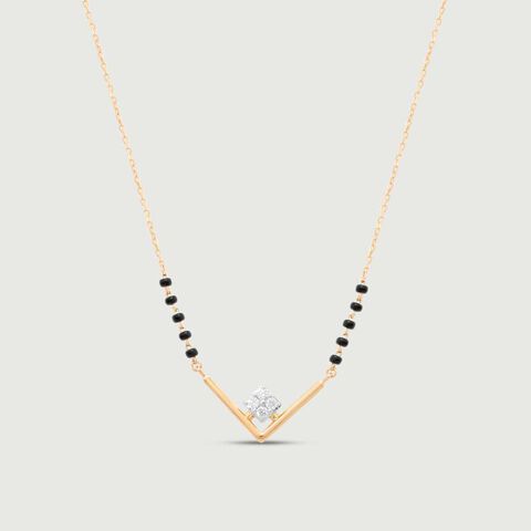 Elegant Edge Diamond Necklace