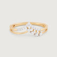Twinkling Peak Gold & Diamond Ring,,hi-res view 3