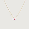 Vibrant Sleek Ruby Gold Necklace,,hi-res view 3