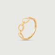 Edgy Loop Gold Ring,,hi-res view 4