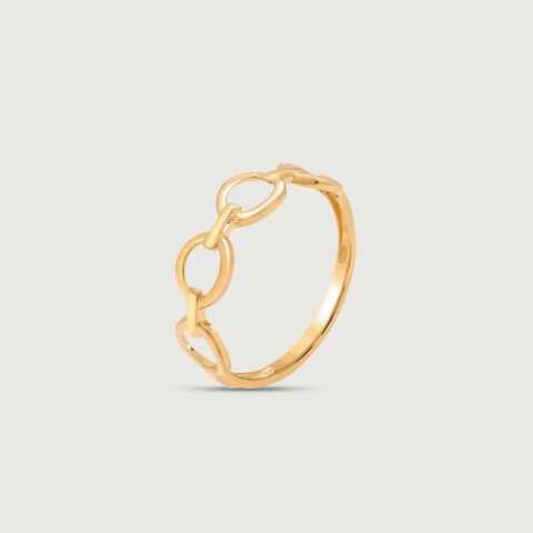 Edgy Loop Gold Ring