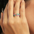 Pastel Pop Silver Finger Ring,,hi-res view 2