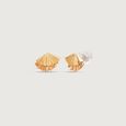 Twilight Shell Gold Stud Earrings,,hi-res view 3