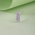 Playful Lattice Silver Nose Pin,,hi-res view 1