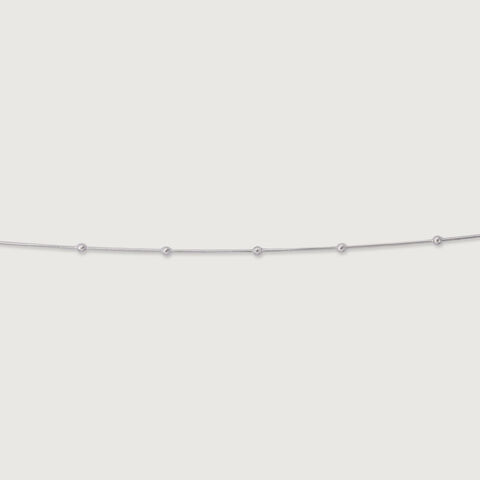 Bling Trail Silver Single Anklet