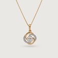 14KT Yellow Gold Radiant Connection Pendant,,hi-res view 3