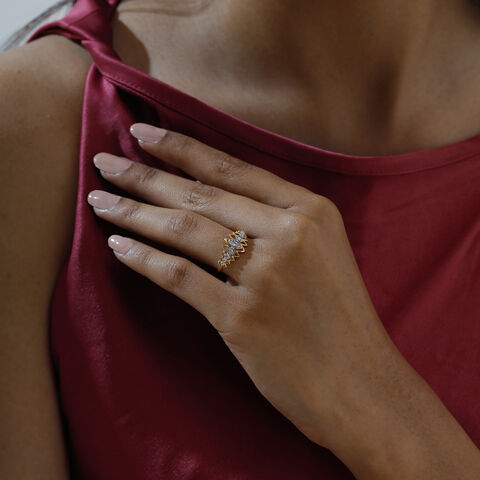 Infinite Rhythm Diamond Platinum Gold Ring