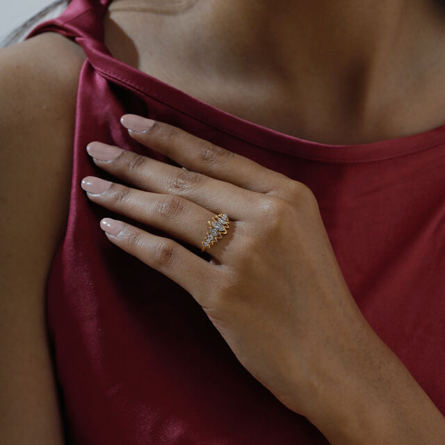 Infinite Rhythm Diamond Platinum Gold Ring,,hi-res image number null