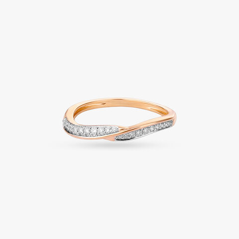 Infinity Ribbon Diamond Ring