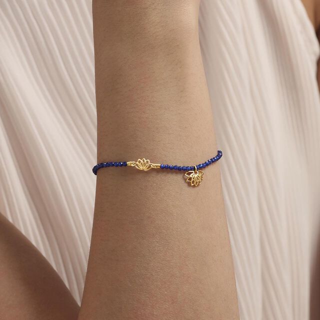 Mystic Lotus Gemstone Bracelet,,hi-res image number null