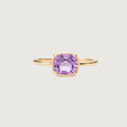 Graceful Contemporary Amethyst Gold Ring,,hi-res view 3