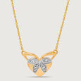 Ballet of Heart 14KT Gold Chain & Diamond Pendant with chain,,hi-res view 3