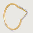 Stackable Lippan Art Gold & Diamond Finger Ring,,hi-res view 7