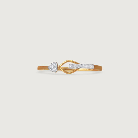 Hearty Wink Diamond Ring