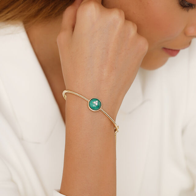 Dazzling Twister 14KT Diamond Bangle,,hi-res image number null
