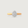 Teardrop Sparkle Gold & Diamond Finger Ring,,hi-res view 4