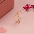 Interlinked Radiance 14KT Yellow Gold Finger Ring,,hi-res view 1