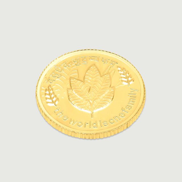 10 GM 22 Karat  Sublime Mango Leaf Gold Coin,,hi-res image number null