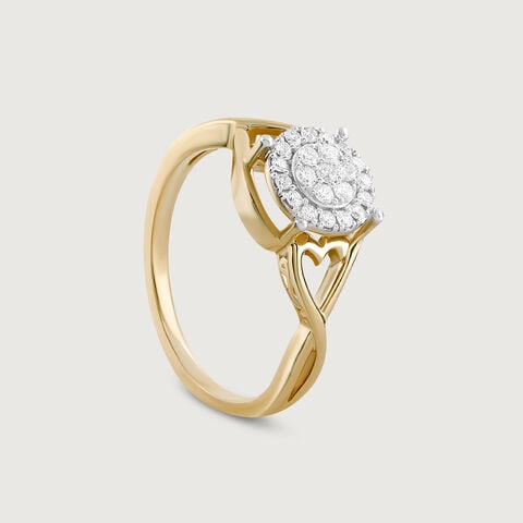 Twilight Circle Gold & Diamond Ring