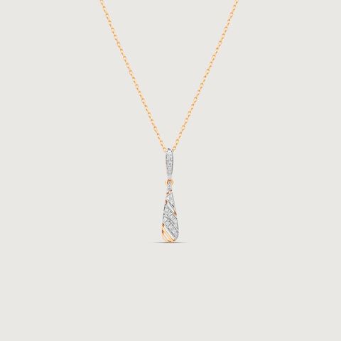 Graceful Drift Diamond Pendant