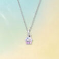 Playful Cupcake Silver Pendant,,hi-res view 1