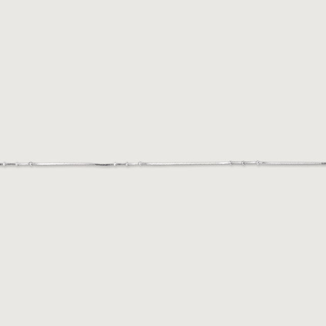 Sleek Drip Single Silver Anklet,,hi-res image number null