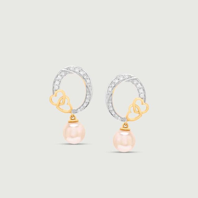 Playful Love Diamond Drop Earrings,,hi-res image number null