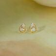 Bonded Forever Gold & Diamond Stud Earrings,,hi-res view 1