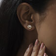 Layered Bloom Diamond Earrings,,hi-res view 2