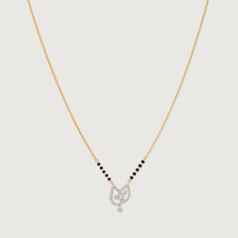 Elegant Entwined Diamond Mangalsutra