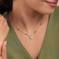 Timeless Treasures 14 Kt Gold and Diamond Mangalsutra,,hi-res view 2