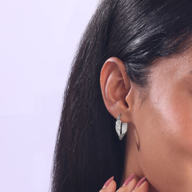 Groovy Twist Silver Earrings,,hi-res image number null