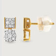 Eternal Bond Gold and Diamond Stud Earrings,,hi-res view 4