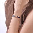 Bold Glint Silver Bangle,,hi-res view 2