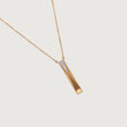 Pinnacle Light 14 Kt Gold & Diamond Pendant with Chain,,hi-res view 4