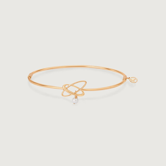 Enchanted Pearl Orbit 14KT Bangle,,hi-res image number null