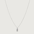 Dual Texture Silver Necklace,,hi-res view 4