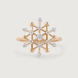 Disco Shine Gold & Diamond Finger Ring,,hi-res view 4