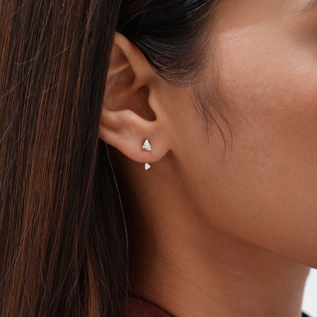 Architectural Arc Diamond Drop Earrings,,hi-res image number null