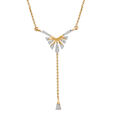 14KT Yellow Gold Shimmering Nightfall Diamond Necklace,,hi-res view 2