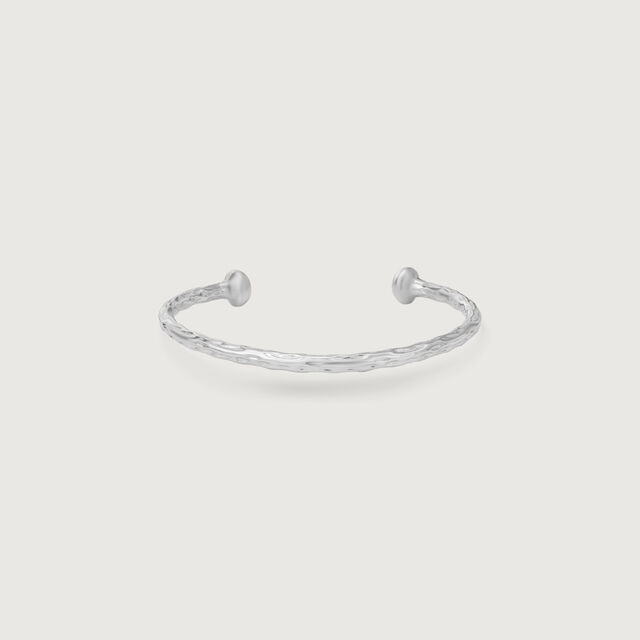 Grit Glazed Silver Bangle,,hi-res image number null